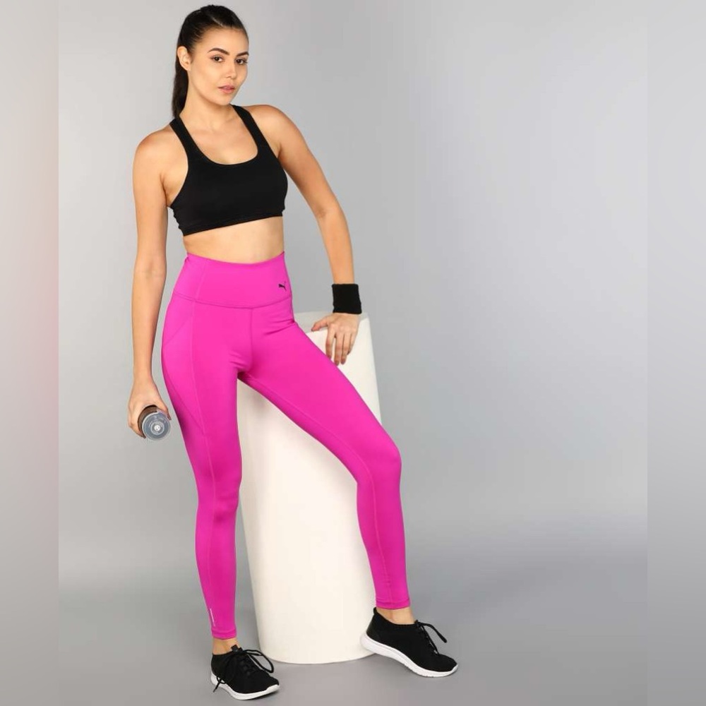 NWT PUMA Solid Women Pink / Magenta Leggings